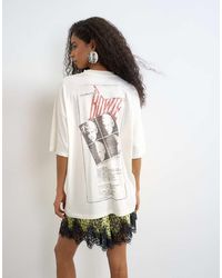 TOPSHOP - Bowie Graphic Oversized T-Shirt - Lyst