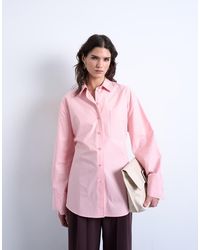 TOPSHOP - Darted Cuff Oversized Shirt - Lyst