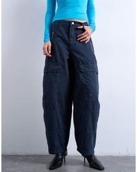 TOPSHOP - Balloon Cargo Trouser With Zip And Pocket Details - Lyst