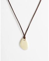 TOPSHOP - Leila Cord Necklace With Pendant - Lyst