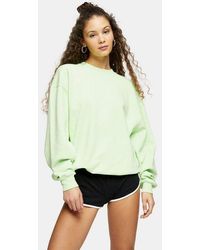TOPSHOP Cotton Oversized Neppy Shirt in Sand (Natural) - Lyst