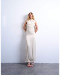 TOPSHOP - Low Armhole Maxi Occasion Dress - Lyst