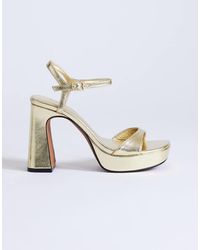 TOPSHOP - Faye Platform Two Part Sandals - Lyst