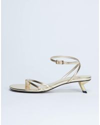 TOPSHOP - Isme Strappy Kitten Heel - Lyst