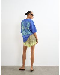 TOPSHOP - Graphic 'palm' Oversized T-shirt - Lyst