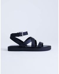 TOPSHOP - Sasha Strappy Flat Sandal - Lyst