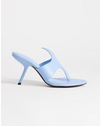 TOPSHOP - Nora Angular High Heeled Mule Sandals - Lyst
