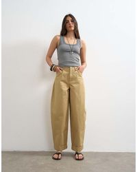 TOPSHOP - Clean Cargo Trouser With Rolled Hem - Lyst