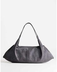 TOPSHOP - Saskia Large Suedette Shoulder Bag - Lyst