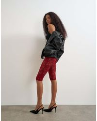 TOPSHOP - Lace Capri Legging Hosiery - Lyst