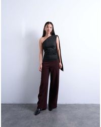 TOPSHOP - Clean Pull On Tailored Trouser - Lyst