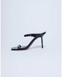TOPSHOP - Sally 2 Part Metal High Heeled Sandal - Lyst