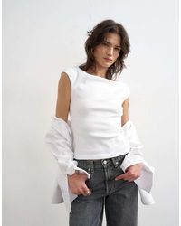 TOPSHOP - 90's Boat Neck Vest - Lyst