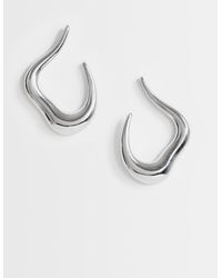 TOPSHOP - Drew Waterproof Asymmetric Hoop Earring - Lyst
