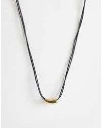 TOPSHOP - Nasha Cord Necklace - Lyst