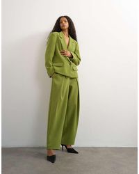 TOPSHOP - Front Pleat Wide Leg Trouser - Lyst