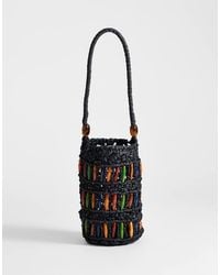 TOPSHOP - Harley Raffia Grab Bag With Beads - Lyst
