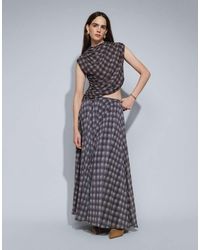 TOPSHOP - Full Circle Chiffon Maxi Skirt - Lyst