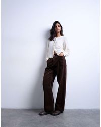 TOPSHOP - Cord High Rise Barrel Pants - Lyst