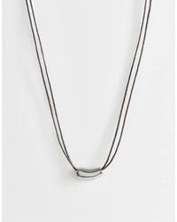 TOPSHOP - Nasha Cord Necklace - Lyst