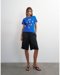 TOPSHOP - Satin Longline Bermuda Shorts - Lyst