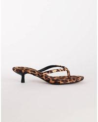 TOPSHOP - Axel Toe Thong Mid Heel Sandal - Lyst