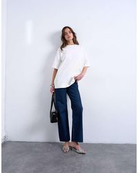 TOPSHOP - Ember Low Rise Relaxed Straight Leg Jean - Lyst