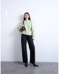 TOPSHOP - Knit Balloon Sleeve Sweater - Lyst