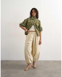 TOPSHOP - Extreme Poplin Pull On Balloon Trouser - Lyst
