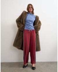 TOPSHOP - Cupro Cropped Sporty jogger - Lyst