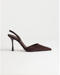 TOPSHOP - Angel Faux Suede High Heeled Court Shoe - Lyst