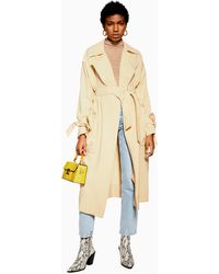 TOPSHOP Duster-Jacke mit Gürtel - Mehrfarbig