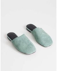 TOPSHOP - Lillie Real Hair On Leather Round Toe Flat Shoes - Lyst