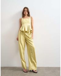 TOPSHOP - Co Ord Wedding Guest Occasion Pleated Slouchy Leg Trouser - Lyst