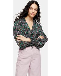 TOPSHOP Chemise avec imprimé animal vif - Multicolore