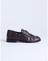 TOPSHOP - Brandi Leather Lace Up Shoe - Lyst