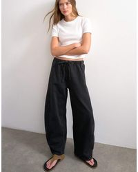 TOPSHOP - Pull On Barrel Jean - Lyst