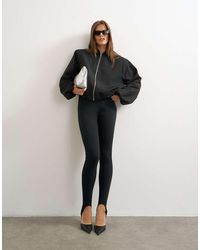 TOPSHOP - Oversized Zip Up Bomber Jacket - Lyst