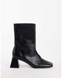 TOPSHOP - Kenton Block Heel Ankle Boot - Lyst