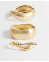 TOPSHOP - Flora 3 Pack Bangles - Lyst