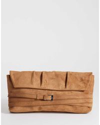 TOPSHOP - Meadow Oversized Strap Clutch - Lyst
