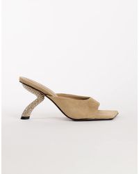 TOPSHOP - Octavia Strappy High Diamante Heel Sandal - Lyst