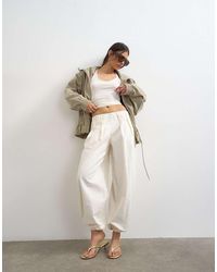 TOPSHOP - Poplin Balloon Trouser - Lyst