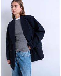 TOPSHOP - Twill Heritage Wool-look Blazer - Lyst