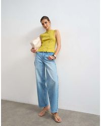 TOPSHOP - Button Through Vest - Lyst