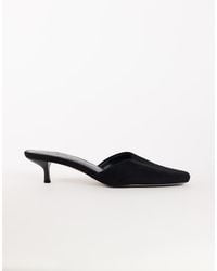 TOPSHOP - Arthur Rounded Toe Mid Heel Mule - Lyst