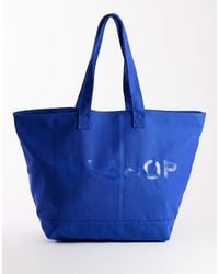 TOPSHOP - Large Canvas Tote Bag - Lyst