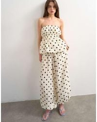 TOPSHOP - Co Ord Polka Dot Balloon Trouser - Lyst