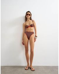TOPSHOP - Ibiza High Waisted Bikini Bottom - Lyst