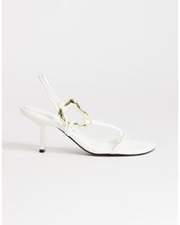 TOPSHOP - Nova Strappy Mid Heeled Sandals With Hardware - Lyst